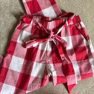 SHEIN Red and White Patterned Garment
